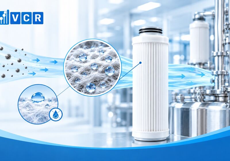 PTFE kỵ nước cho dòng khí và thông khí vô trùng